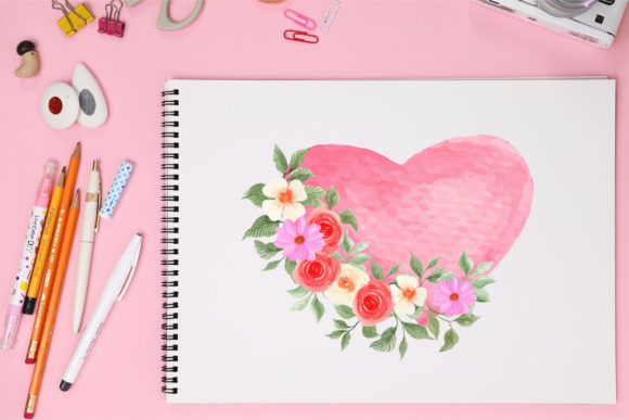 Beautiful Watercolor Floral Frame Design: A Versatile Tool for Creative Projects
