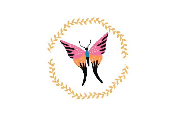 Butterfly Rainbow Leaf Frame Floral SVG: A Versatile Design for Creative Projects