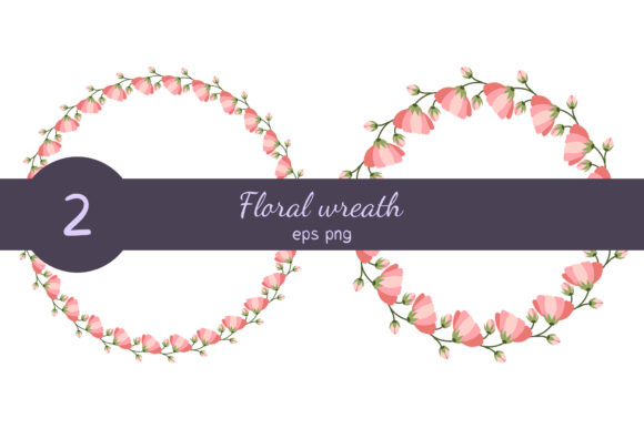 Charming Floral Wreath with Pink Flowers