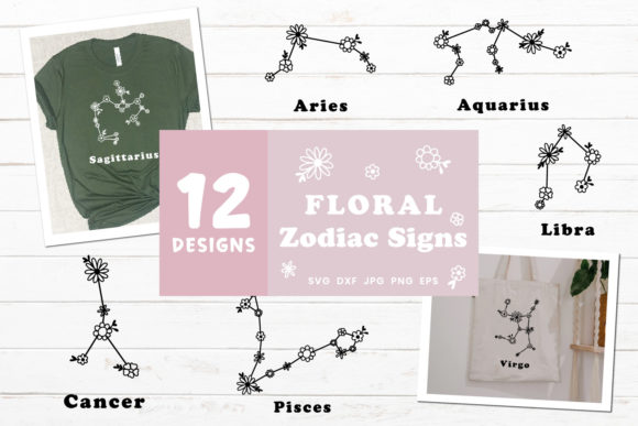 Discover the Unique Charm of Floral Zodiac Sign Bundle Astrology
