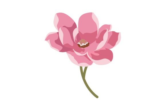 Embrace Elegance with Girly Pink Floral Illustration