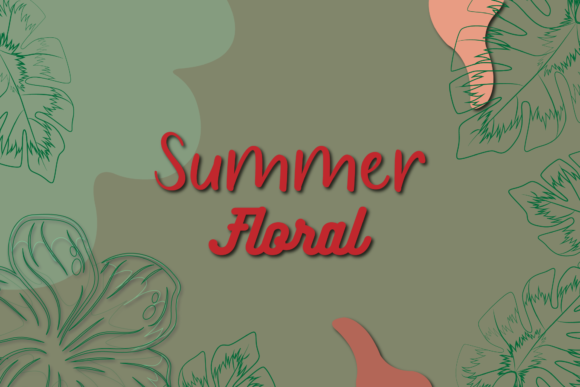 Enhance Your Designs with the Frame Banner Tropical Floral Summer