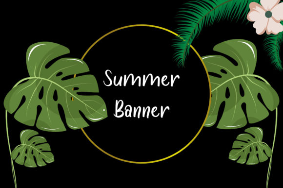 Frame Floral Tropical: A Versatile Design Element for Your Creative Projects