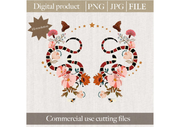 Strategic Use of Floral Snake PNG and Flowers Frame PNG for Enhanced Creativity and Branding