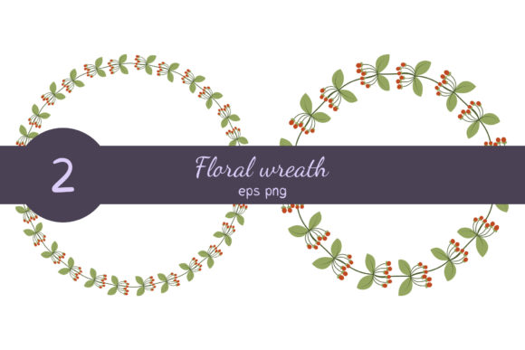 Strategic Use of Floral Wreath with Red Berry and Leaf for Enhanced Design and Branding